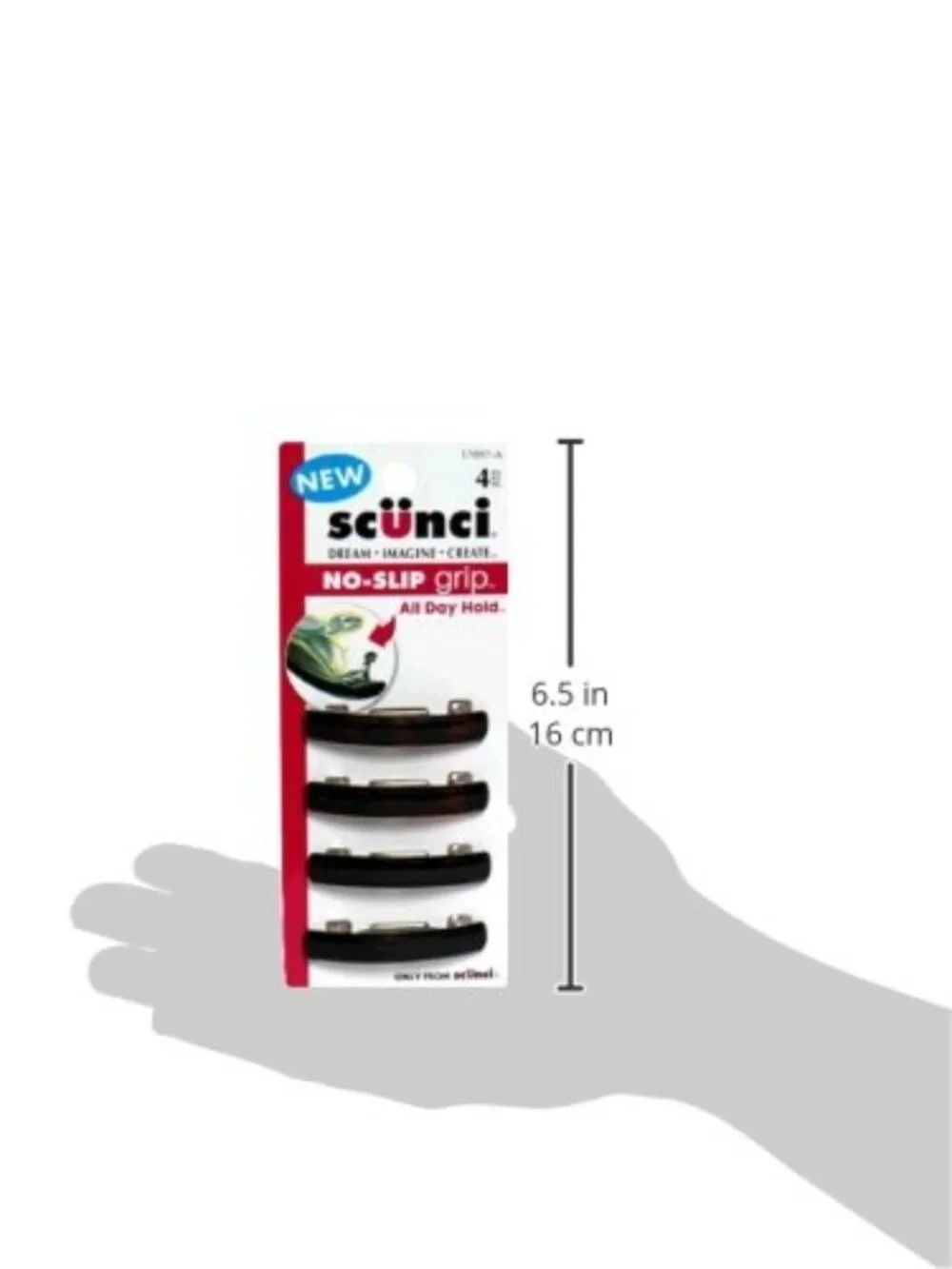 4-Pack No Slip No Damage Hair Barrettes for All Hair Types - Unisex Accessories